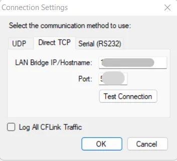 Direct TCP Settings
